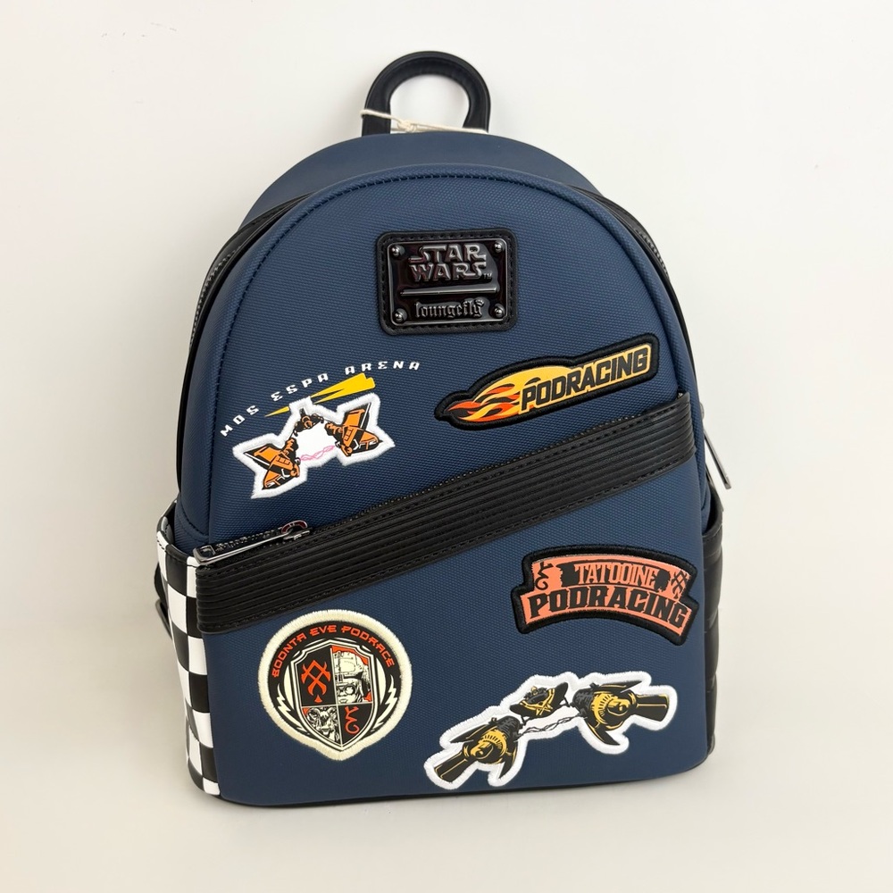 Loungefly Star Wars Podracing Patches Hard Tag Backpack New With Tags